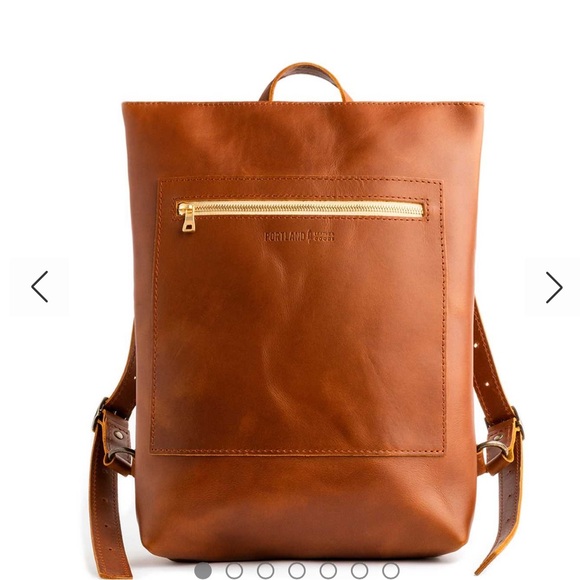 Portland Leather Handbags - Portland leather goods backpack laptop bag